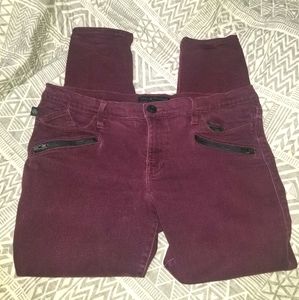 Purple jeans